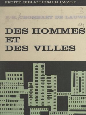cover image of Des hommes et des villes